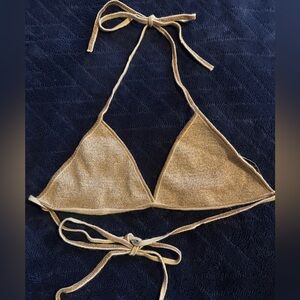 Gold Cashmere Glitter Bikini Set